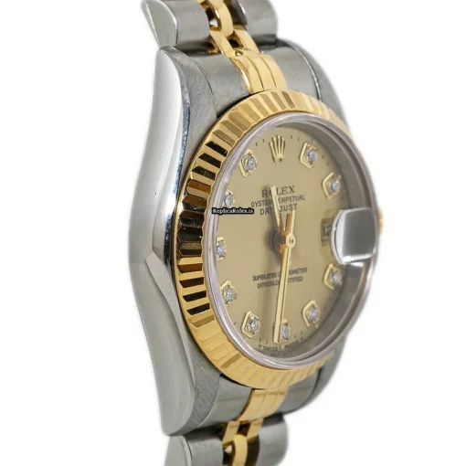 Attractive Replica Rolex Lady-datejust 69173 Automatic Movement 26mm Steel Case Womens Watch - Image 5