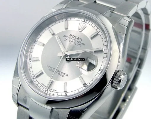 Inexpensive Fake Rolex Datejust 116200 Automatic Movement 36mm Steel Case Mens/unisex Watch - Image 2
