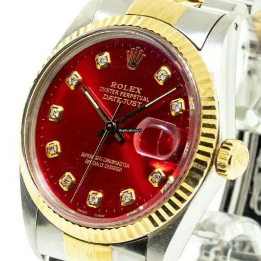 Exquisite Replica Rolex Datejust 16013 Automatic Movement 36mm Gold/steel Case Mens/unisex Watch