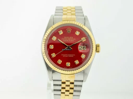 Exquisite Replica Rolex Datejust 16013 Automatic Movement 36mm Gold/steel Case Mens/unisex Watch - Image 6