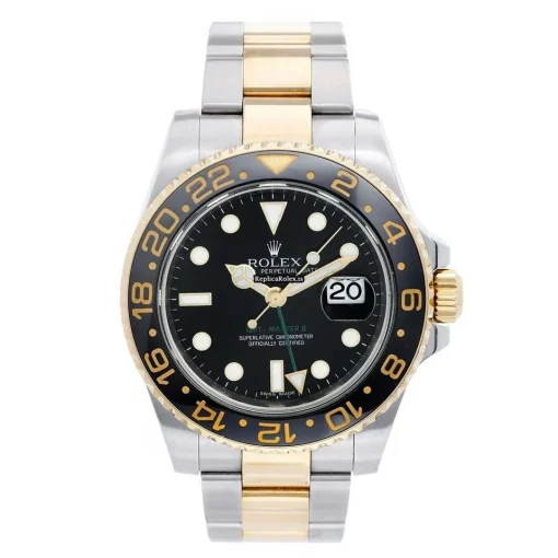 Wonderful Replica Rolex Gmt-master II 116713 Automatic Movement 40mm Gold/steel Case Mens/unisex Watch