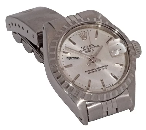 Mind-boggling Replica Rolex Oyster Perpetual Lady Date 6919 Caliber 2030 Automatic Movement 26mm Steel Case Womens Watch - Image 3