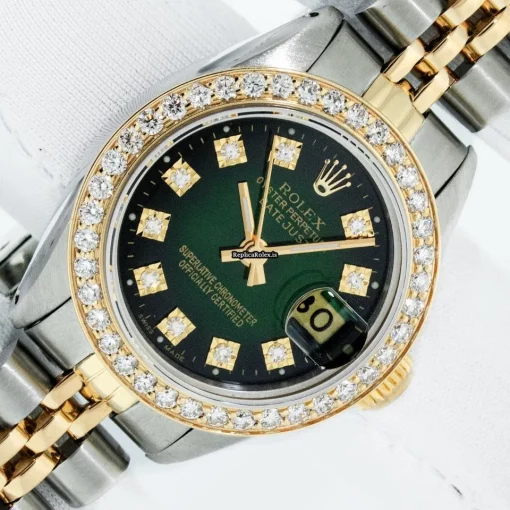 Epic Fakes Rolex Lady-datejust 6917 Caliber 2030 Automatic Movement 26mm Gold/steel Case Womens Watch
