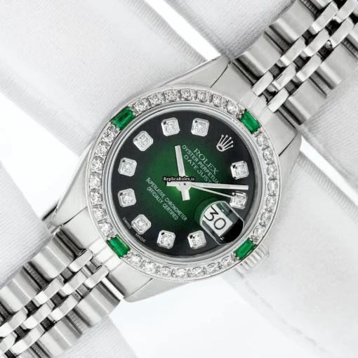 Great Replica Rolex Lady-datejust 69174 Caliber 2135 Automatic Movement 26mm Steel Case Womens Watch - Image 2
