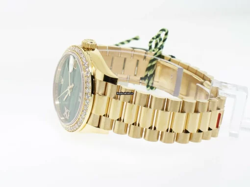 Lovely Replica Rolex Lady-datejust Caliber 2236 Automatic Movement 36mm Yellow Gold Case Womens Watch - Image 5