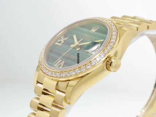 Lovely Replica Rolex Lady-datejust Caliber 2236 Automatic Movement 36mm Yellow Gold Case Womens Watch - Image 9