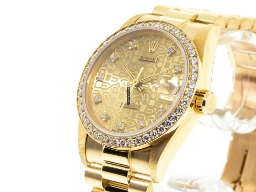 Excellent Fake Rolex Lady-datejust 68278 Automatic Movement 31mm Yellow Gold Case Mens/unisex Watch - Image 2