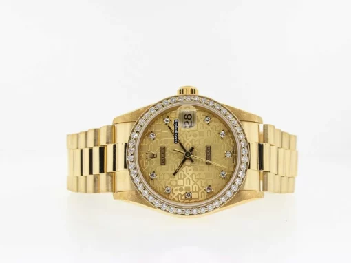 Excellent Fake Rolex Lady-datejust 68278 Automatic Movement 31mm Yellow Gold Case Mens/unisex Watch - Image 5