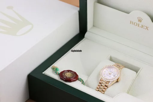 Swiss Fakes Rolex Lady-datejust 69178 Caliber 2135 Automatic Movement 26mm Yellow Gold Case Womens Watch - Image 6