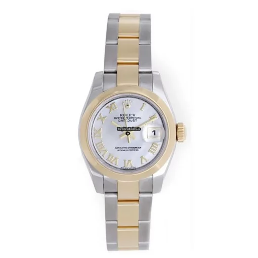 Nice Fakes Rolex Lady-datejust 179163 Automatic Movement 26mm Gold/steel Case Womens Watch