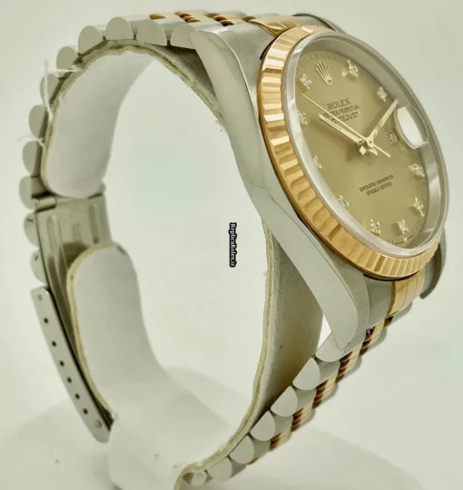 Beautiful Replica Rolex Datejust 16233 Caliber 3135 Automatic Movement 36mm Gold/steel Case Mens/unisex Watch - Image 2
