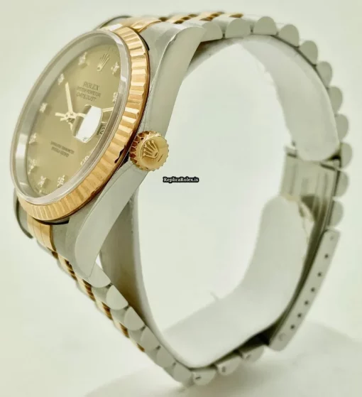 Beautiful Replica Rolex Datejust 16233 Caliber 3135 Automatic Movement 36mm Gold/steel Case Mens/unisex Watch - Image 3