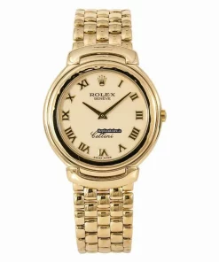 Amazing Replica Rolex Cellini Aug-21 Quartz Movement 37mm Yellow Gold Case Mens/unisex Watch