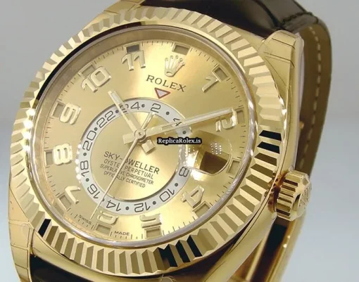 Offering Fake Rolex Sky-dweller 326138 Automatic Movement 42mm Yellow Gold Case Mens/unisex Watch - Image 2