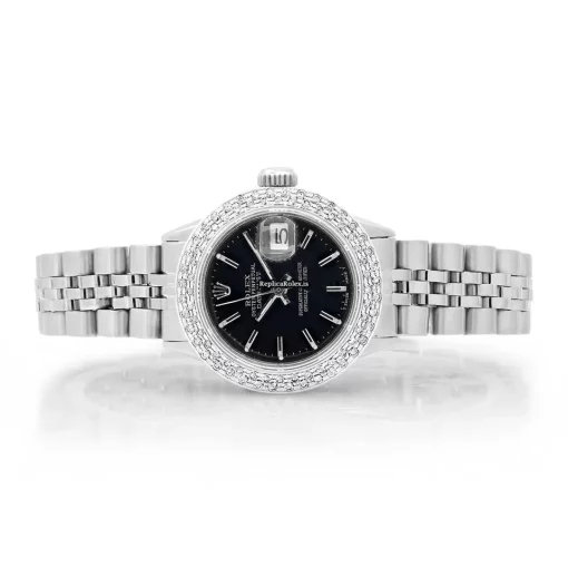 Incredible Replica Rolex Oyster Perpetual Lady Date 69240 Caliber 2135 Automatic Movement 26mm Steel Case Womens Watch - Image 2