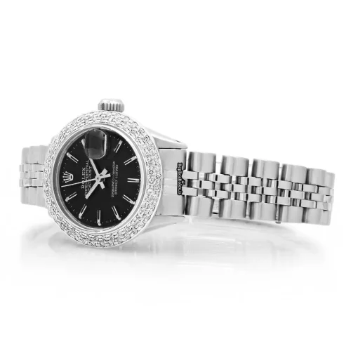 Incredible Replica Rolex Oyster Perpetual Lady Date 69240 Caliber 2135 Automatic Movement 26mm Steel Case Womens Watch - Image 4