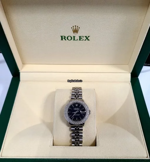 Incredible Replica Rolex Oyster Perpetual Lady Date 69240 Caliber 2135 Automatic Movement 26mm Steel Case Womens Watch - Image 5