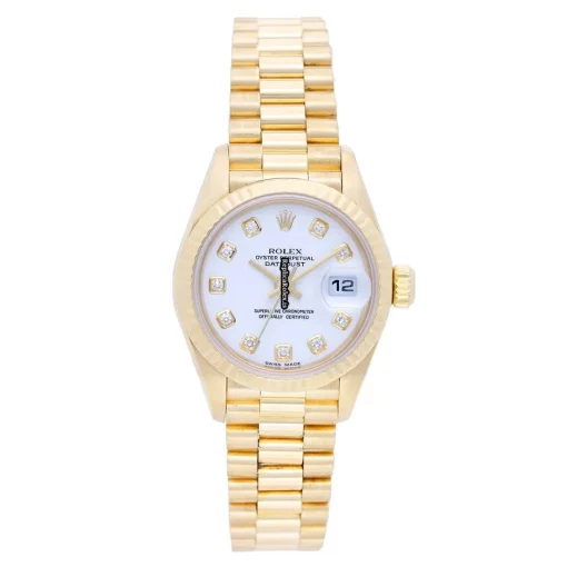 Cool Fakes Rolex Lady-datejust 69178 Automatic Movement 26mm Yellow Gold Case Womens Watch