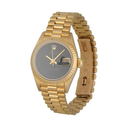 Fine Replica Rolex Lady-datejust 69178 Automatic Movement 26mm Yellow Gold Case Womens Watch - Image 2