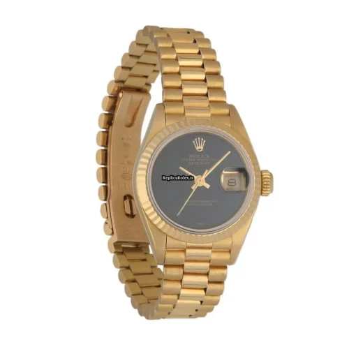 Fine Replica Rolex Lady-datejust 69178 Automatic Movement 26mm Yellow Gold Case Womens Watch - Image 3