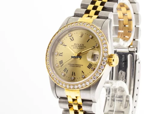 Amazing Replica Rolex Lady-datejust 68273 Caliber 2135 Automatic Movement 31mm Gold/steel Case Womens Watch - Image 2