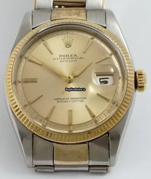 Inexpensive Replica Rolex Datejust 6605 Caliber 1065 Automatic Movement 36mm Gold/steel Case Mens/unisex Watch - Image 2