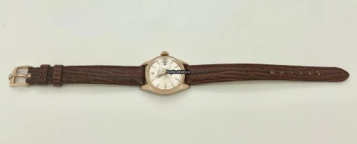 Epic Fake Rolex Oyster Perpetual Lady Date 6517 Caliber 1161 Automatic Movement 26mm Yellow Gold Case Womens Watch - Image 4