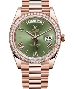 Unique Fake Rolex Day-date 40 228345rbr Automatic Movement 40mm Rose Gold Case Mens/unisex Watch