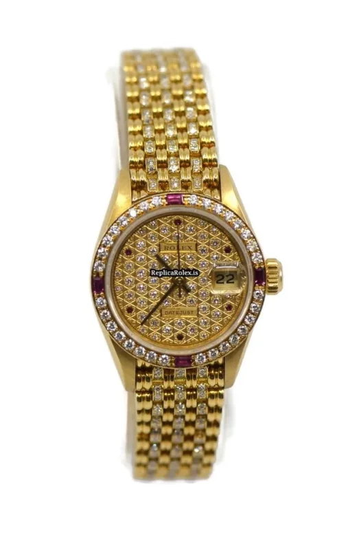 Best Replica Rolex Datejust 69068 Automatic Movement 26mm Yellow Gold Case Womens Watch