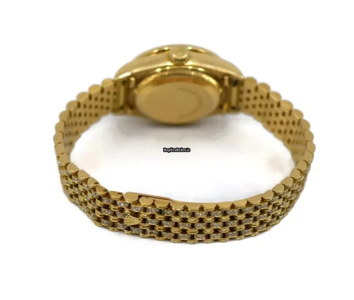 Best Replica Rolex Datejust 69068 Automatic Movement 26mm Yellow Gold Case Womens Watch - Image 2