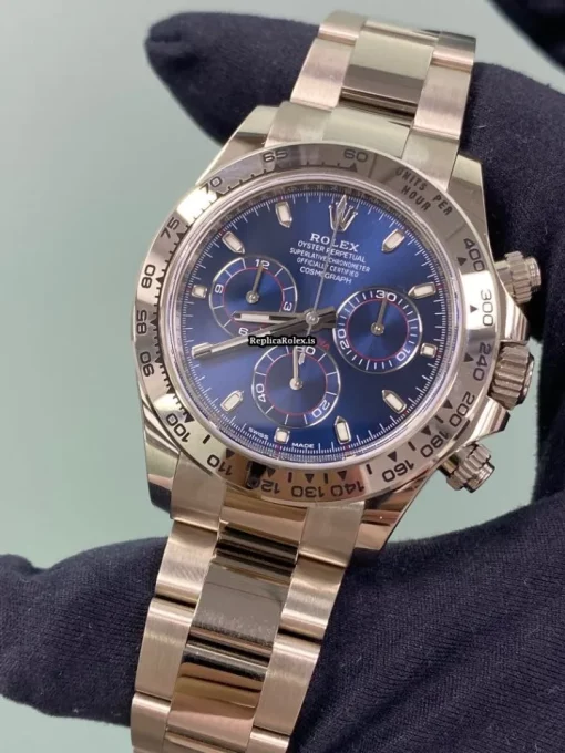 Neat Fake Rolex Daytona 116509 Caliber 4130 Automatic Movement 40mm White Gold Case Mens/unisex Watch - Image 2