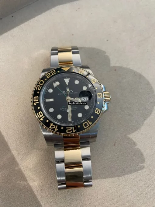 Amazing Fake Rolex Gmt-master II 116713ln Caliber 3186 Automatic Movement 40mm Gold/steel Case Mens/unisex Watch