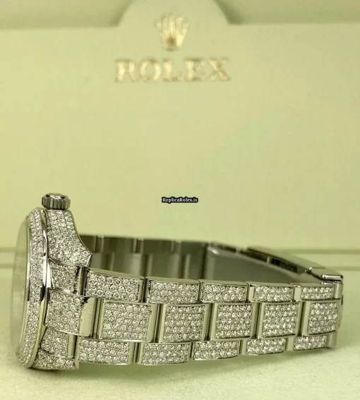Lovely Fake Rolex Oyster Perpetual 31 177200 Caliber 2231 Automatic Movement 31mm Steel Case Womens Watch - Image 2