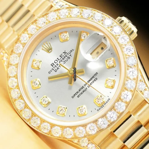 Fabulous Replica Rolex Lady-datejust 69178 Caliber 2135 Automatic Movement 26mm Yellow Gold Case Womens Watch