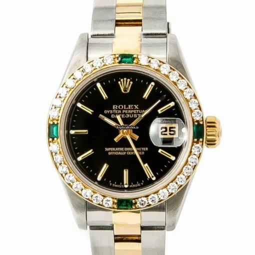 Cheap Fakes Rolex Lady-datejust 69173 Automatic Movement 28mm Steel Case Womens Watch - Image 4