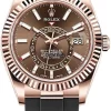 Wonderful Fake Rolex Sky-dweller 326235 Automatic Movement 42mm Rose Gold Case Mens/unisex Watch