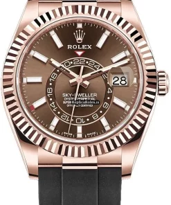 Wonderful Fake Rolex Sky-dweller 326235 Automatic Movement 42mm Rose Gold Case Mens/unisex Watch