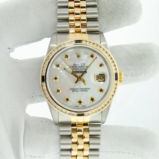Affordable Fake Rolex Datejust 16013 Caliber 3035 Automatic Movement 36mm Gold/steel Case Mens/unisex Watch - Image 3