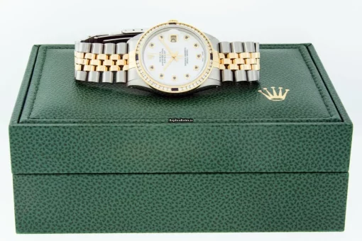 Affordable Fake Rolex Datejust 16013 Caliber 3035 Automatic Movement 36mm Gold/steel Case Mens/unisex Watch - Image 8