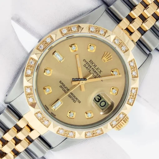 Special Fakes Rolex Datejust 16013 Caliber 3135 Automatic Movement 36mm Gold/steel Case Mens/unisex Watch