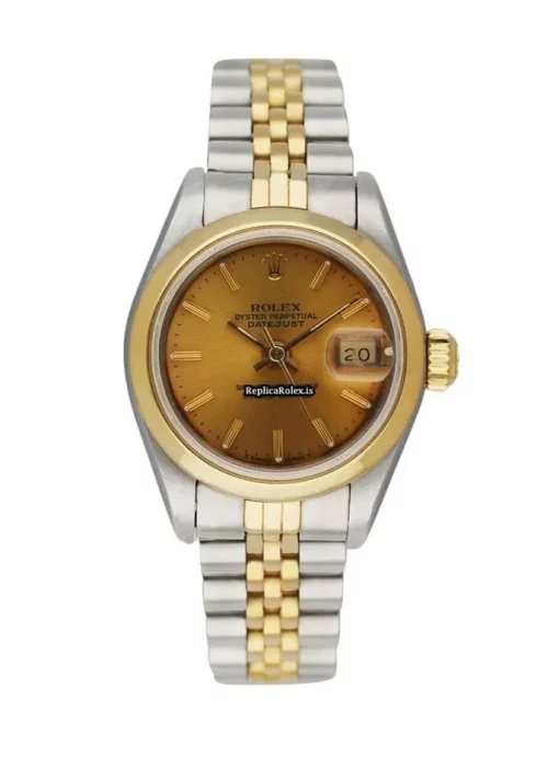 Wholesale Fake Rolex Oyster Perpetual Lady Date 69163 Automatic Movement 26mm Steel Case Womens Watch