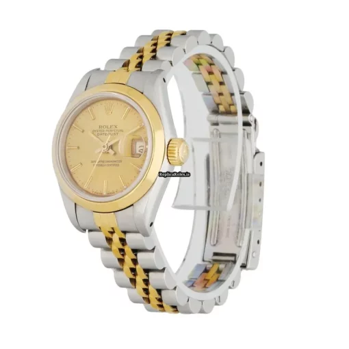 Wholesale Fake Rolex Oyster Perpetual Lady Date 69163 Automatic Movement 26mm Steel Case Womens Watch - Image 2