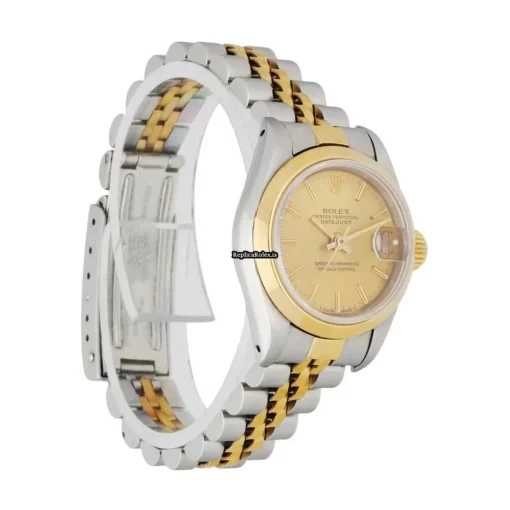Wholesale Fake Rolex Oyster Perpetual Lady Date 69163 Automatic Movement 26mm Steel Case Womens Watch - Image 3