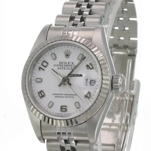 Top Fakes Rolex Lady-datejust 69174 Caliber 2135 Automatic Movement 26mm Steel Case Womens Watch - Image 2