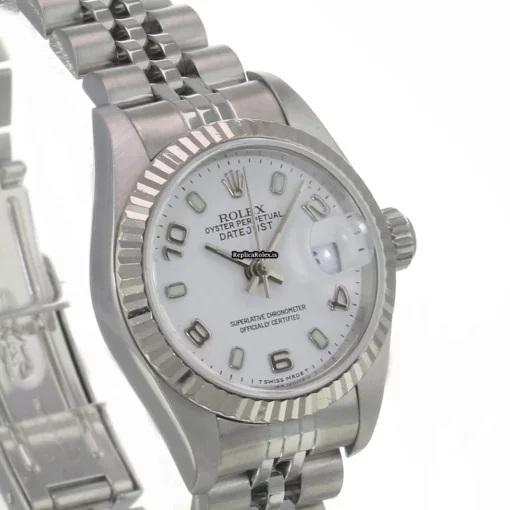 Top Fakes Rolex Lady-datejust 69174 Caliber 2135 Automatic Movement 26mm Steel Case Womens Watch - Image 4