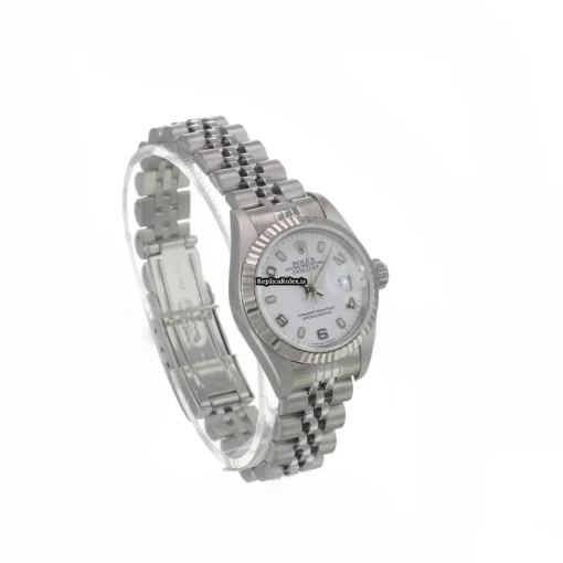 Top Fakes Rolex Lady-datejust 69174 Caliber 2135 Automatic Movement 26mm Steel Case Womens Watch - Image 7
