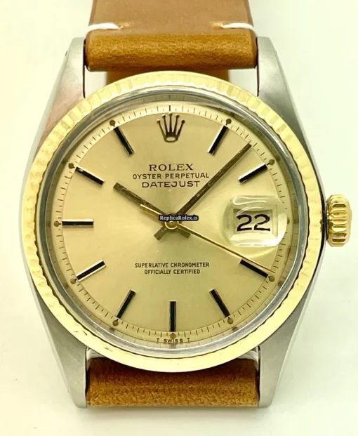 High Quality Imitation Rolex Datejust 1601 Caliber 1570 Automatic Movement 36mm Gold/steel Case Mens/unisex Watch