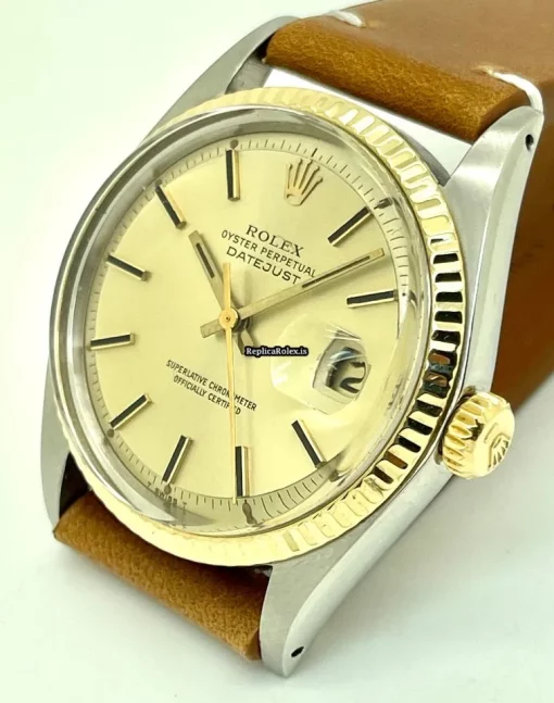 High Quality Imitation Rolex Datejust 1601 Caliber 1570 Automatic Movement 36mm Gold/steel Case Mens/unisex Watch - Image 3