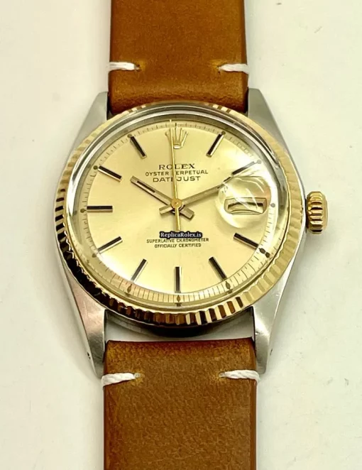 High Quality Imitation Rolex Datejust 1601 Caliber 1570 Automatic Movement 36mm Gold/steel Case Mens/unisex Watch - Image 4