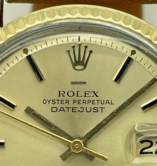 High Quality Imitation Rolex Datejust 1601 Caliber 1570 Automatic Movement 36mm Gold/steel Case Mens/unisex Watch - Image 5